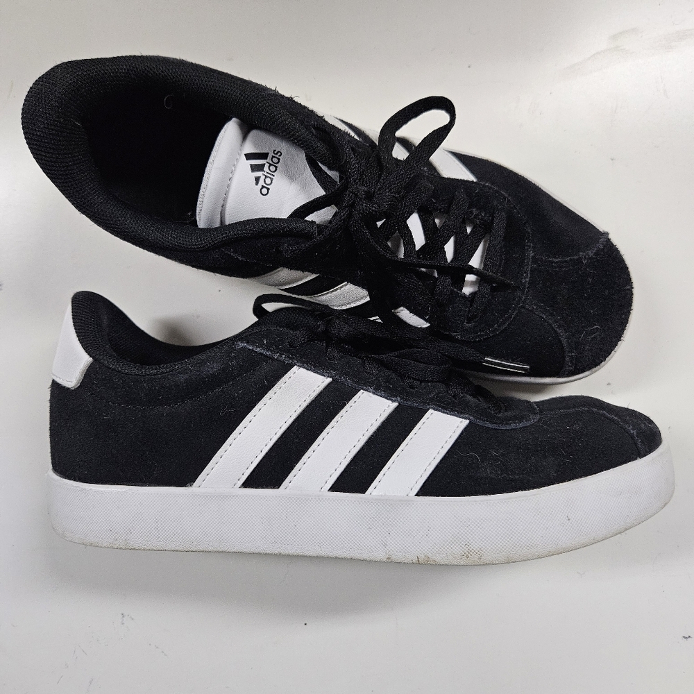 adidas VL Court 3.0 Sneaker Black Size 4 Big Kids